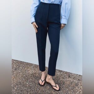 Zara Navy High waist Pants
